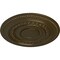 Ekena Millwork Oldham Ceiling Medallion (Fits Canopies up to 8 5/8"), Hand-Painted Brass, 18"OD x 1 1/4"P CM18OLBRS - alternate 2